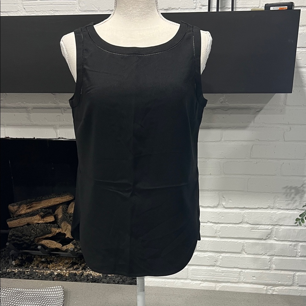 White House Black Market Elegant Black Tank Top